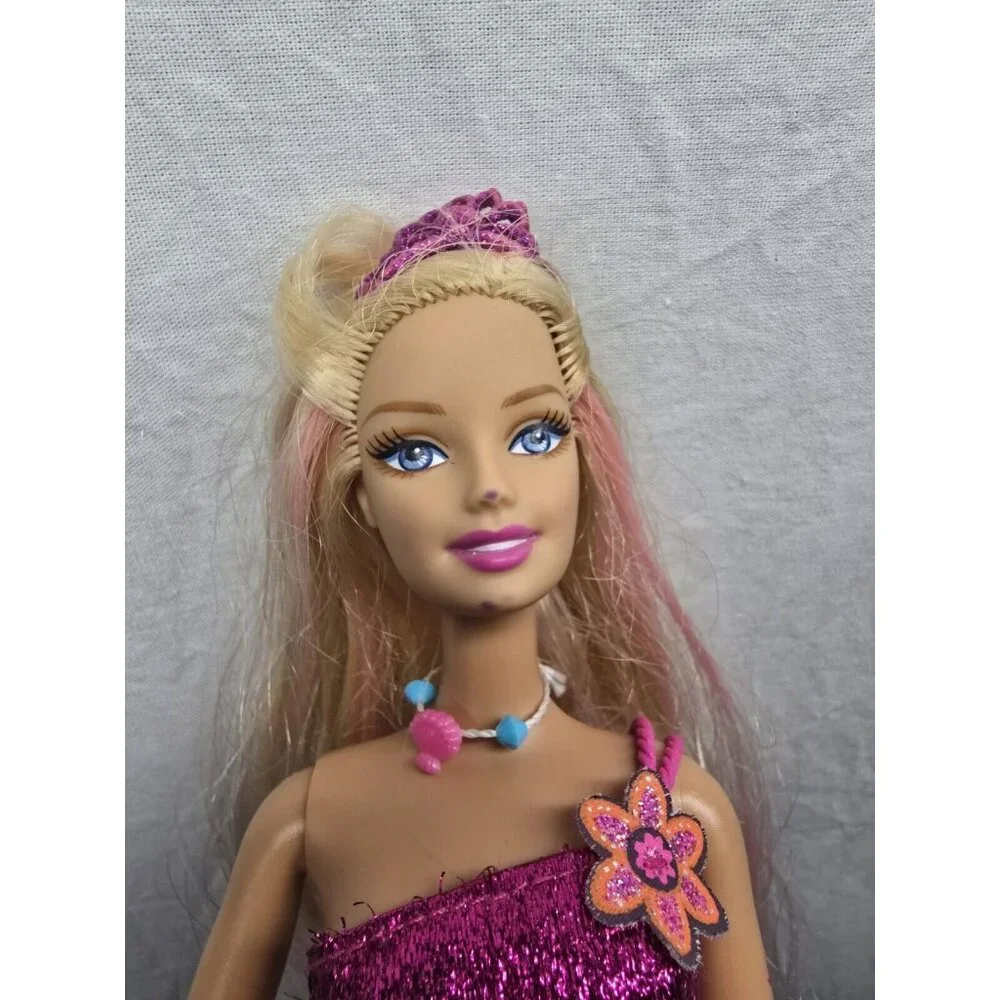 Barbie In A Mermaid Tale MERLIAH Doll Color Change With Tail- Marks On Face - Picture 5 of 7